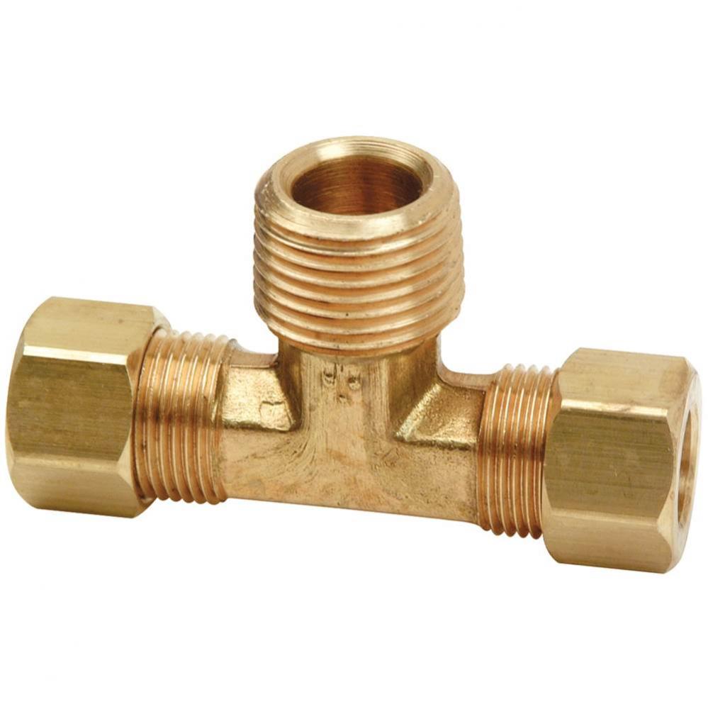 COMPRESSION MALE TEE ADAPTOR (MIP ON BRANCH), 1/4'' OD TUBE X 1/4'' OD TUBE X