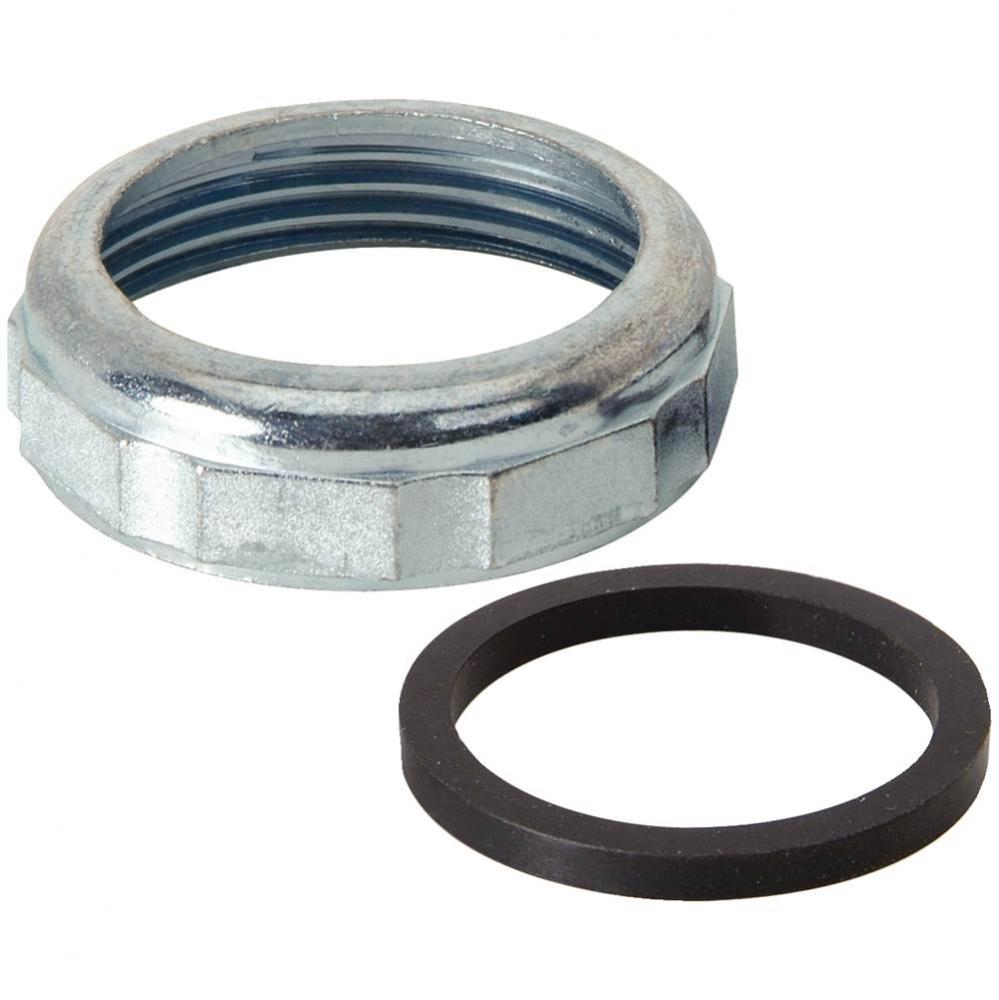 COMPRESSION SLIP NUT and RUBBER WASHERS, 1-1/2'' OD TUBE X 1-1/2'' FIP