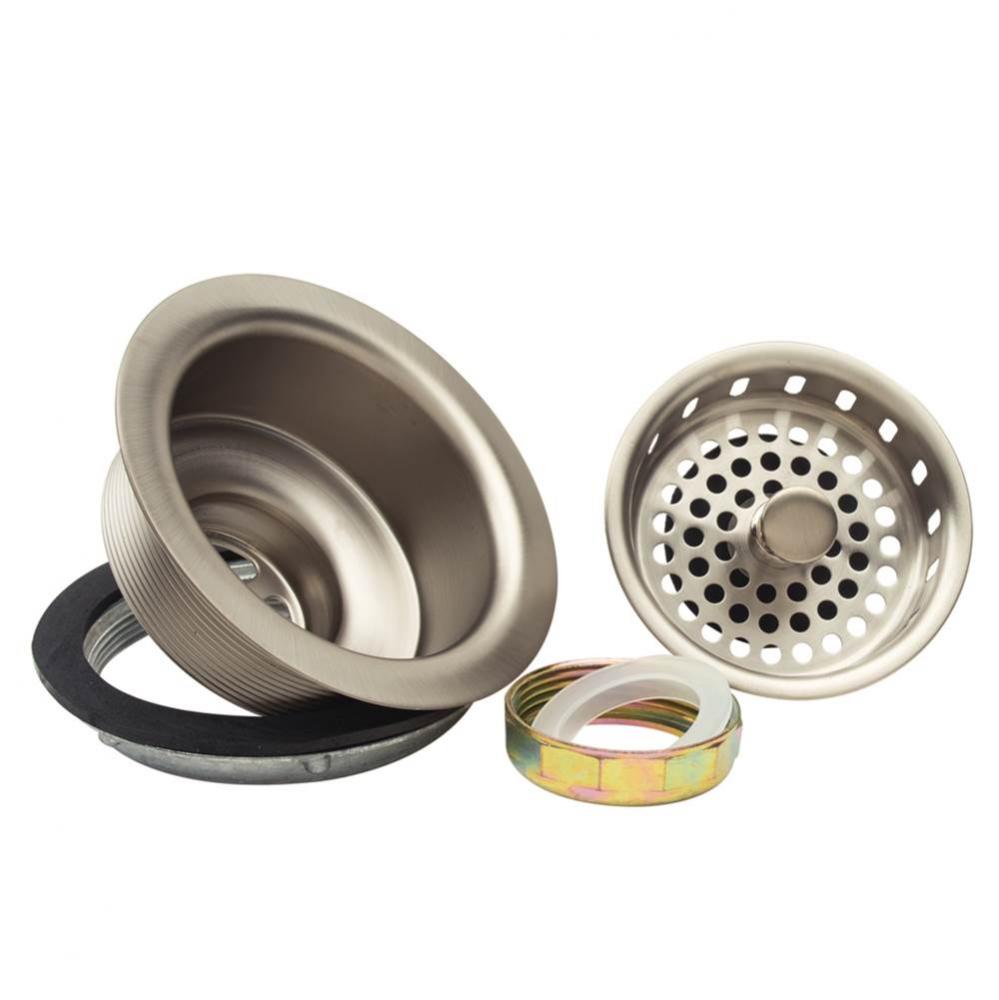 SPF BRS LRG BSKT STRNR - 3-1/2'' POST STYLE BASKET W/ NUTS and WASHERS