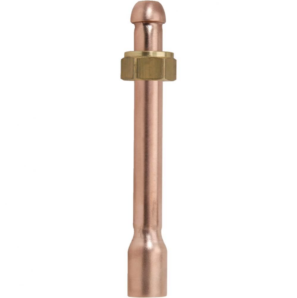 FAUCET RISER SWEAT 1-PIECE W/ SHANK NUT - 1/2'' OD TUBE FOR 12'' LENGTH