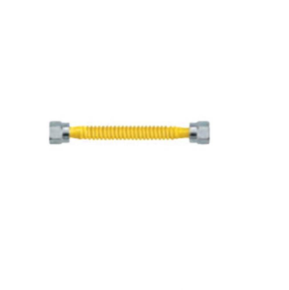 CSS GAS CONN 3/8'' OD FINE THREAD NUT X NUT X 16'' NON CSA