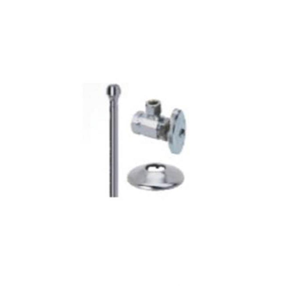FAUCET MT SUPPLY KIT - ANG/RISER - 3/8'' FIP X 3/8'' OD COMP X 12''