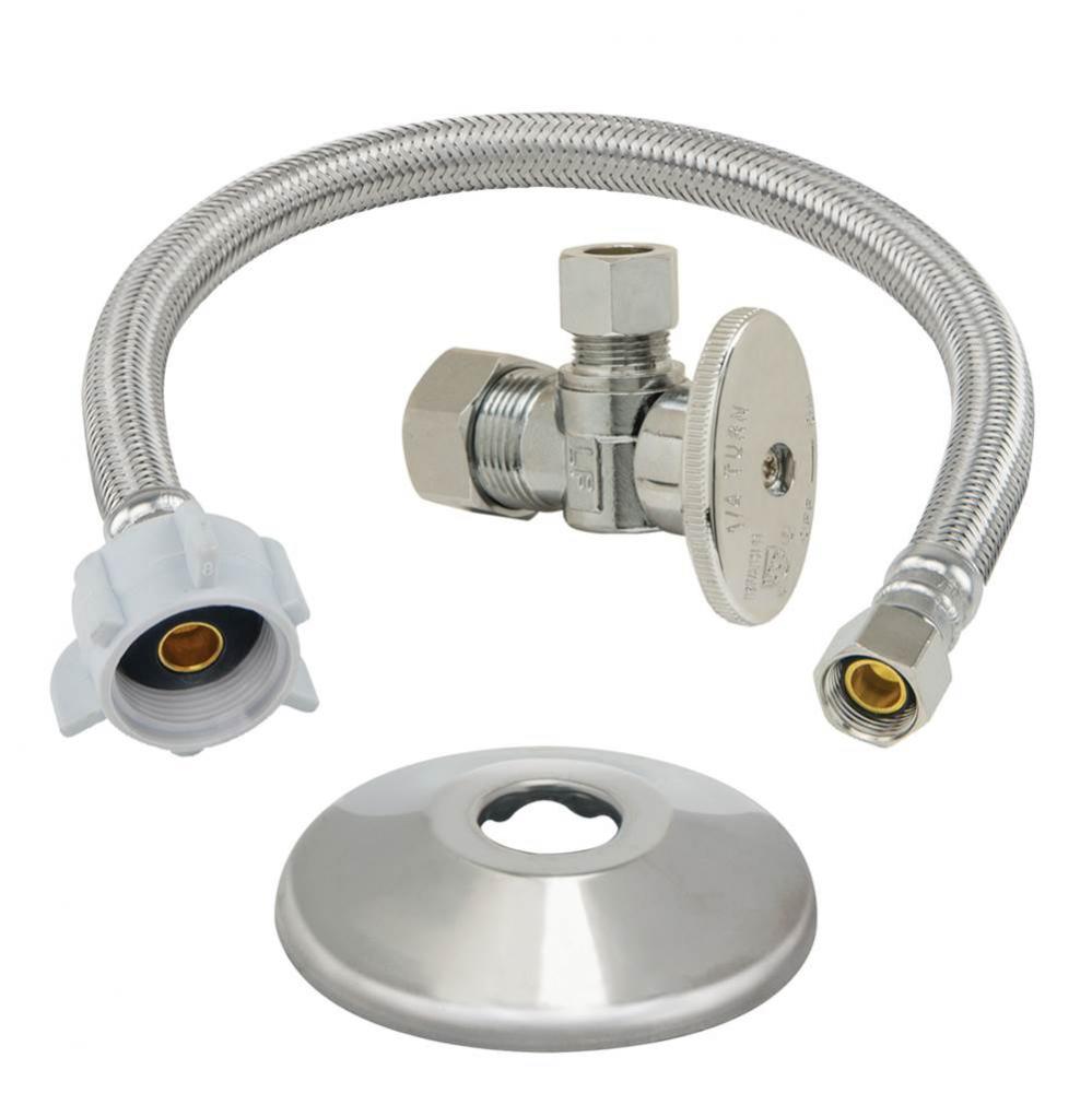 Toilet Conn Kit 1/2 Nom Comp x3/8 ODCom