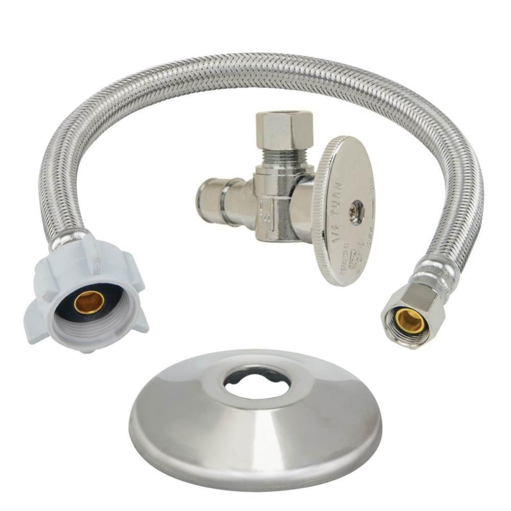 Toilet Conn Kit 1/2 Cold Exp x3/8 ODCom