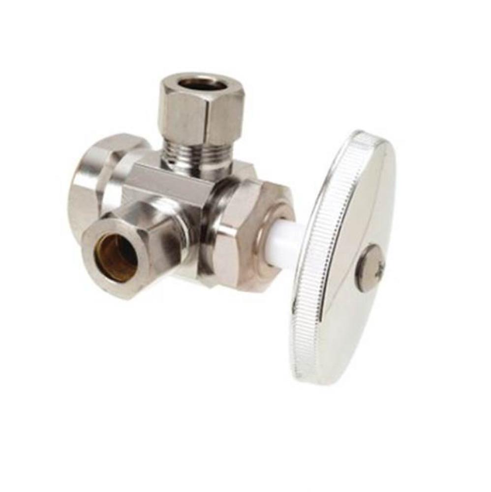 MT Dual Outlet Valve, 1/2'' FIPx3/8'' OD Compressionx3/8'' OD Compre