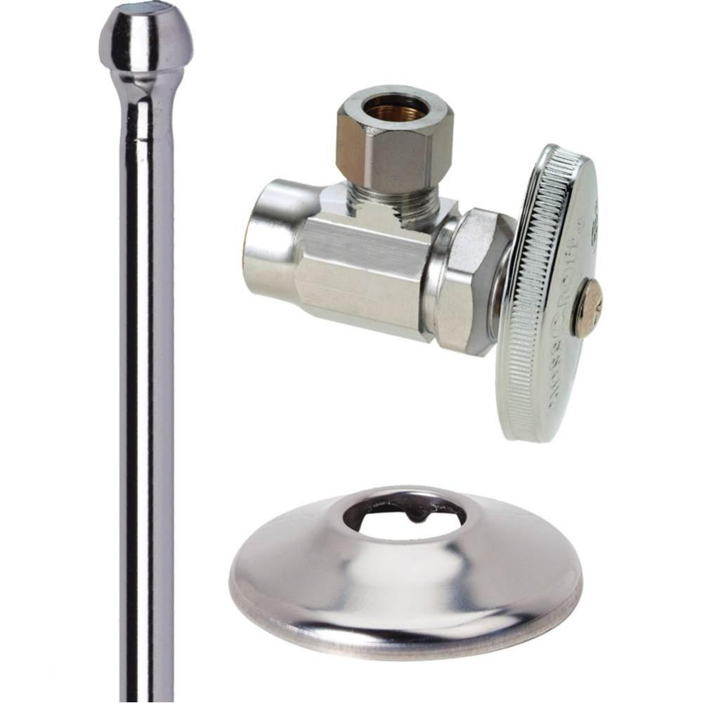 FAUCET MT SUPPLY KIT - ANG/RISER - 1/2'' NOM SWEAT X 3/8'' OD COMPX 12'&a