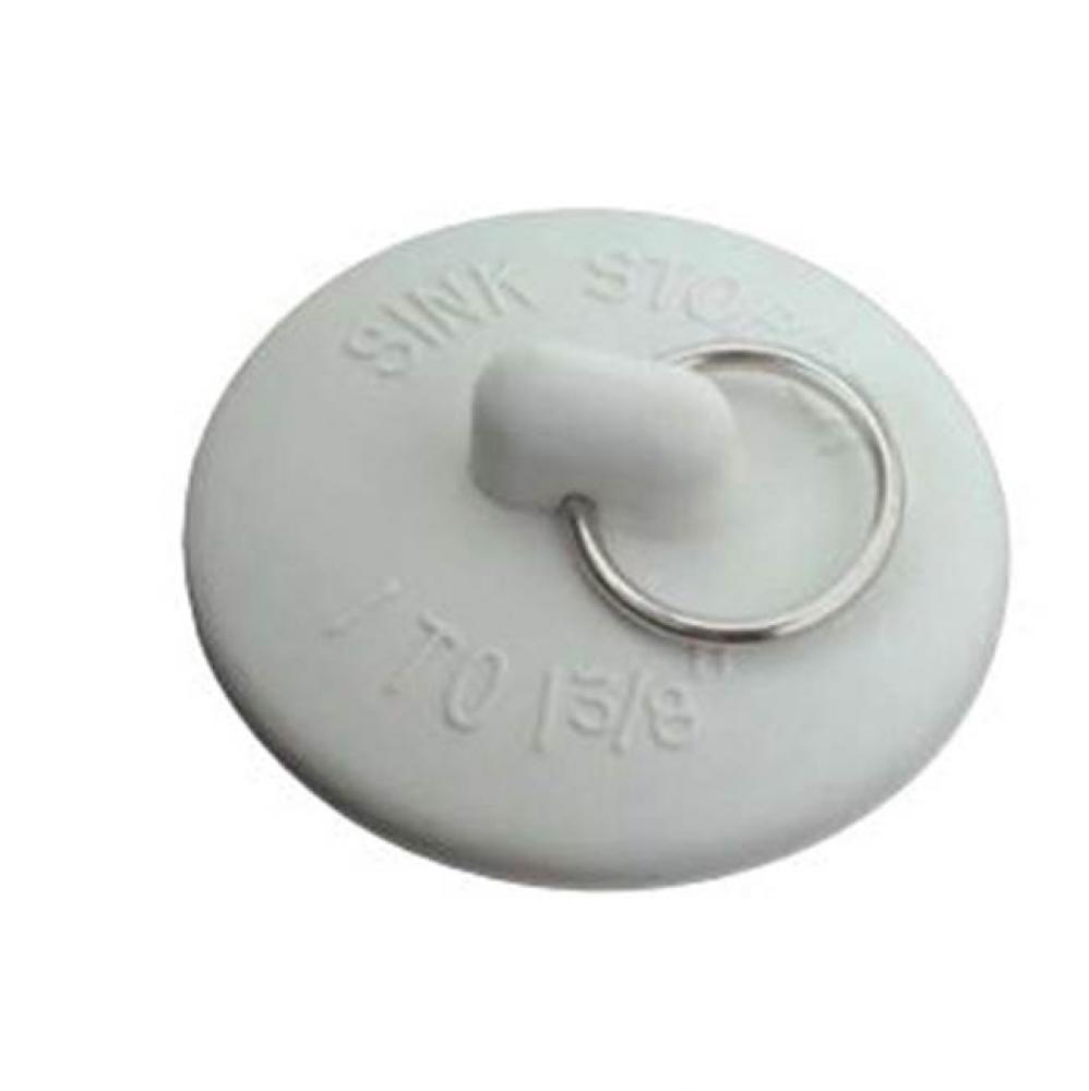 RUBBER BASIN STOPPER 1 TO1 3/8  DRAINS