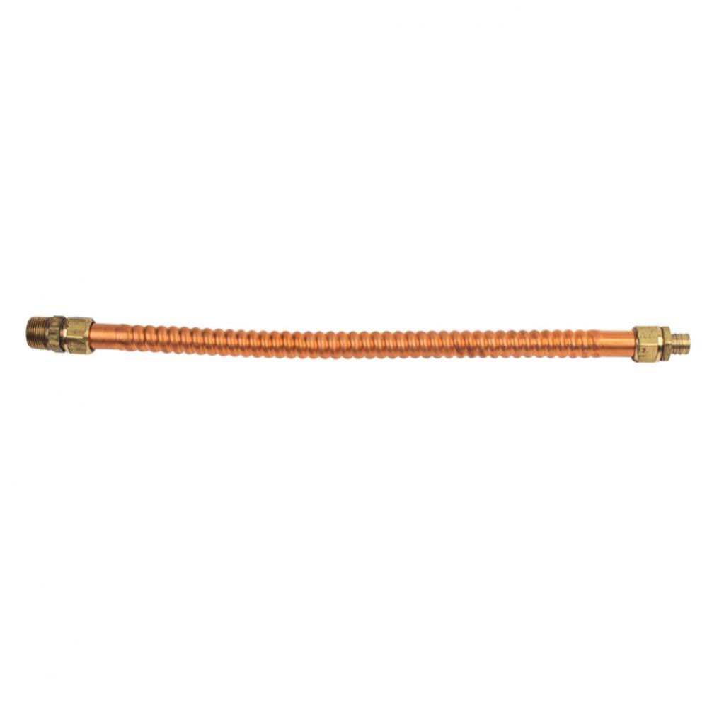 COPPER WATER HEATER CONN 3/4'' FIP/MIP X 3/4'' PEX BARB X 18''