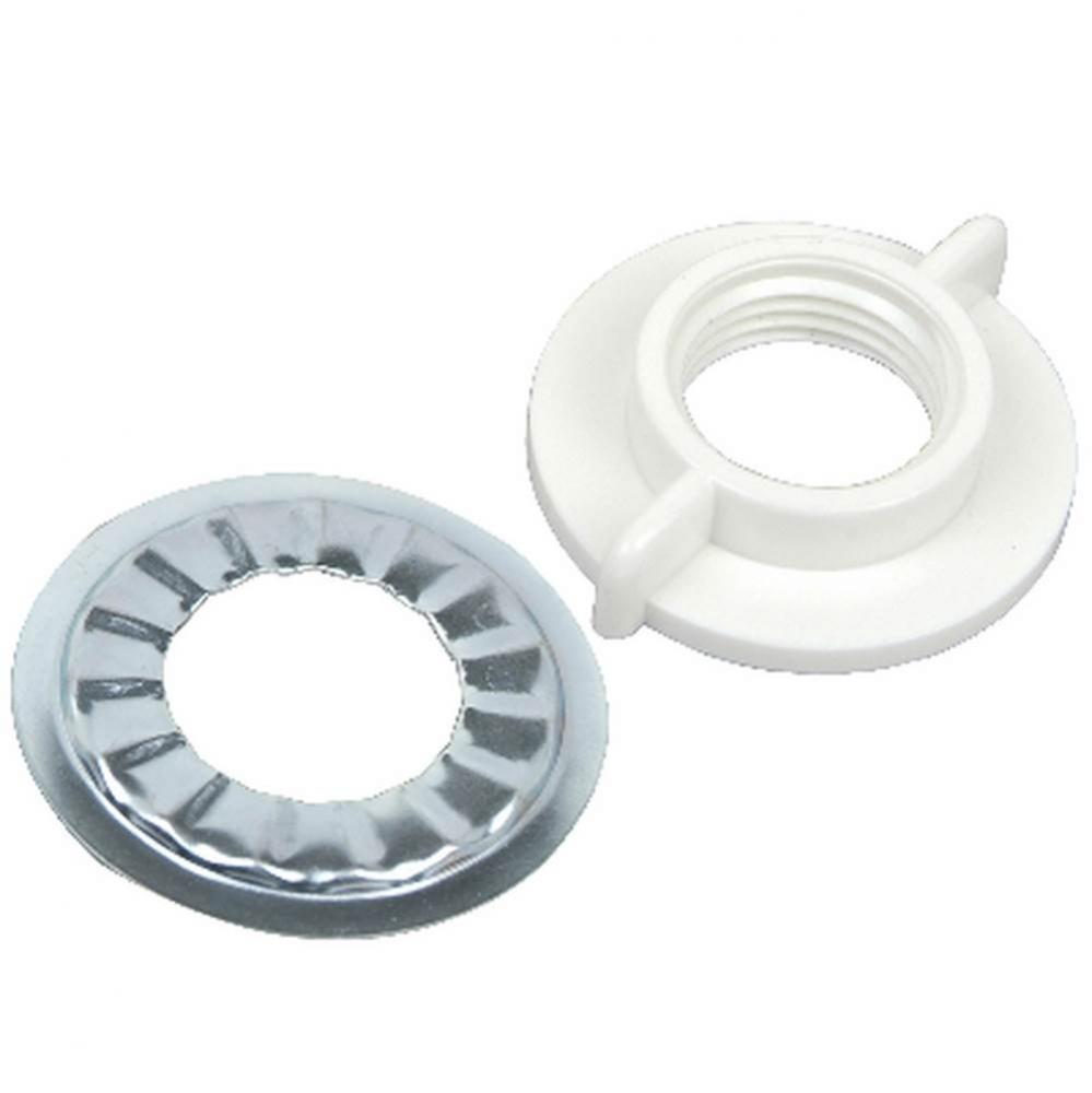 FAUCET ROSETTE WASHER & NUT