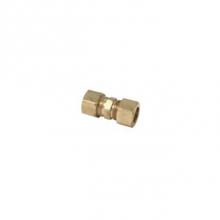 Brasscraft 62-4DTX - COMPRESSION UNION, 1/4'' OD TUBE, DRILL THROUGH (NO TUBE STOP), BOTH ENDS