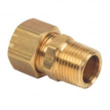 Brasscraft 68-8-6X - COMPRESSION MALE REDUCING ADAPTOR, 1/2'' OD TUBE X 3/8'' MIP