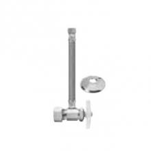 Brasscraft OCR19B160KCX C - FAUCET MT ONE-PC SUPPLY - ANG/POLY BRD CONN. - 1/2'' NOM COMP X 3/8'' OD COMP