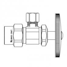 Brasscraft PR19TX CB - MT ANG VAL 1/2NOM CPVC X 3/8OD CMP CHR