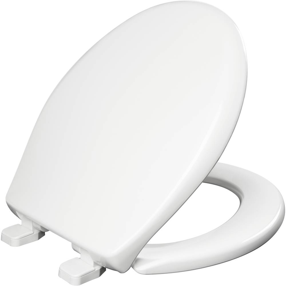 100E2 Bemis Kennan Round Plastic Toilet Seat Featuring Stay-Tite Seat Fastening System, Whisper-Cl