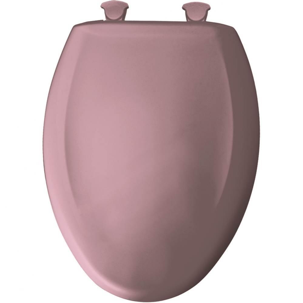 Elongated Plastic Toilet Seat in Orchid with STA-TITE Seat Fastening System, Easy-Clean & Chan