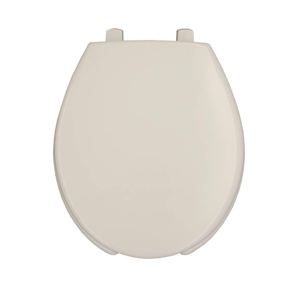 Bemis Round Open Front with Cover Medic-Aid® Plastic Toilet Seat in White with STA-TITE®