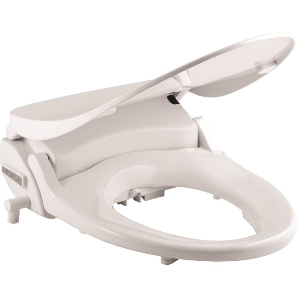 Renew Bidet Cleansing Spa Elongated Toilet Seat in White with Easy-Clean & Change and Whisper-