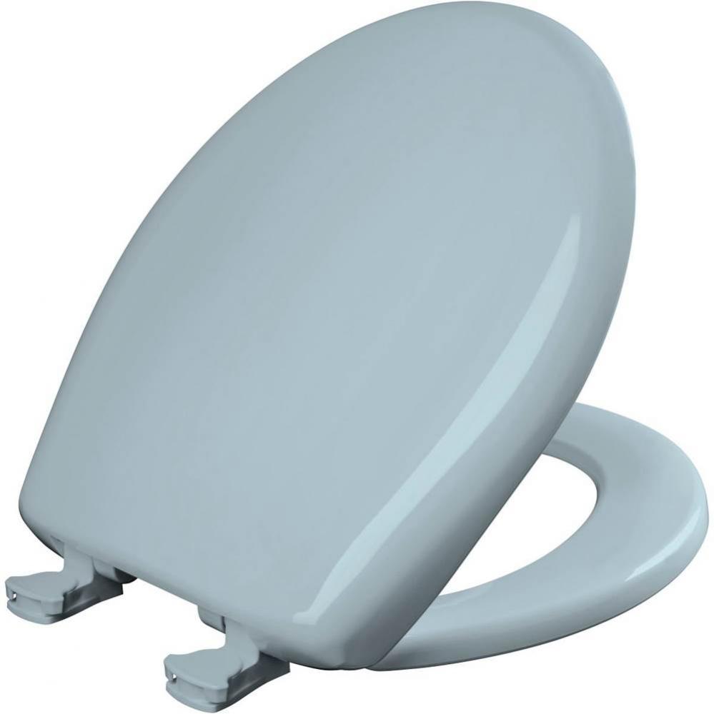 Round Plastic Toilet Seat with WhisperClose with EasyClean & Change Hinge and STA-TITE in Hero