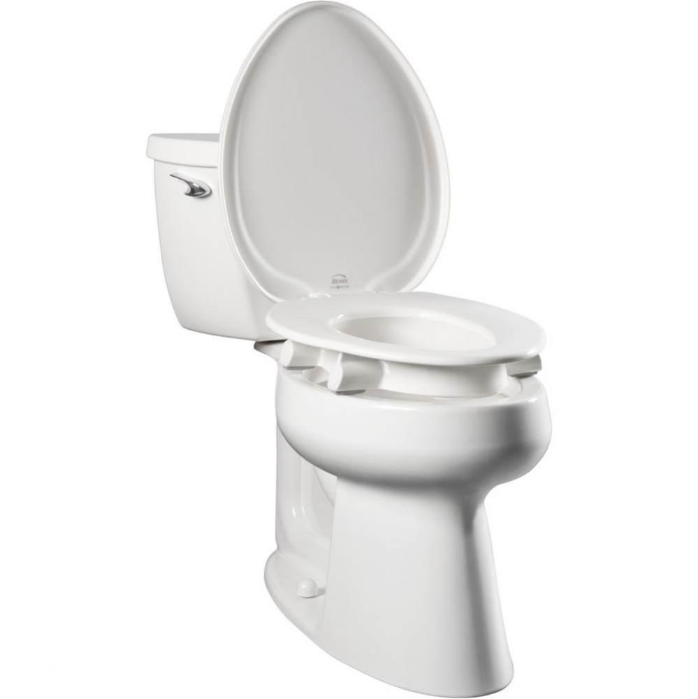 Clean Shield® 3'' Raised, Elongated Toilet Seat CFWC, Snap-2-Secure (STA-TITE), sel