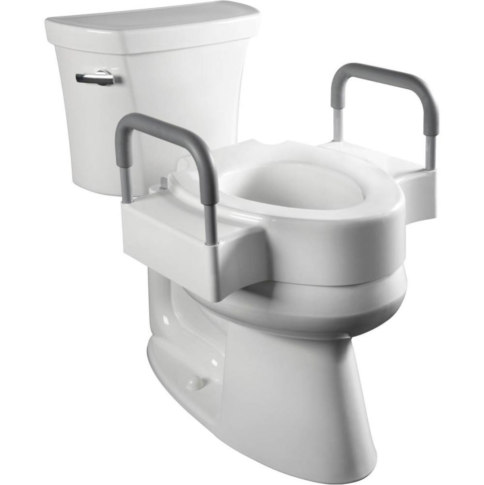 Rise™ with Dual Lock 4.5 Inch Raised Toilet Seat + Support Arms