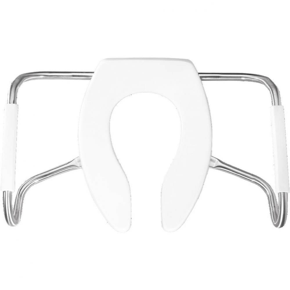 Elongated Plastic Closed Front With Cover Medic-Aid Toilet Seat with STA-TITE, DuraGuard and Stain