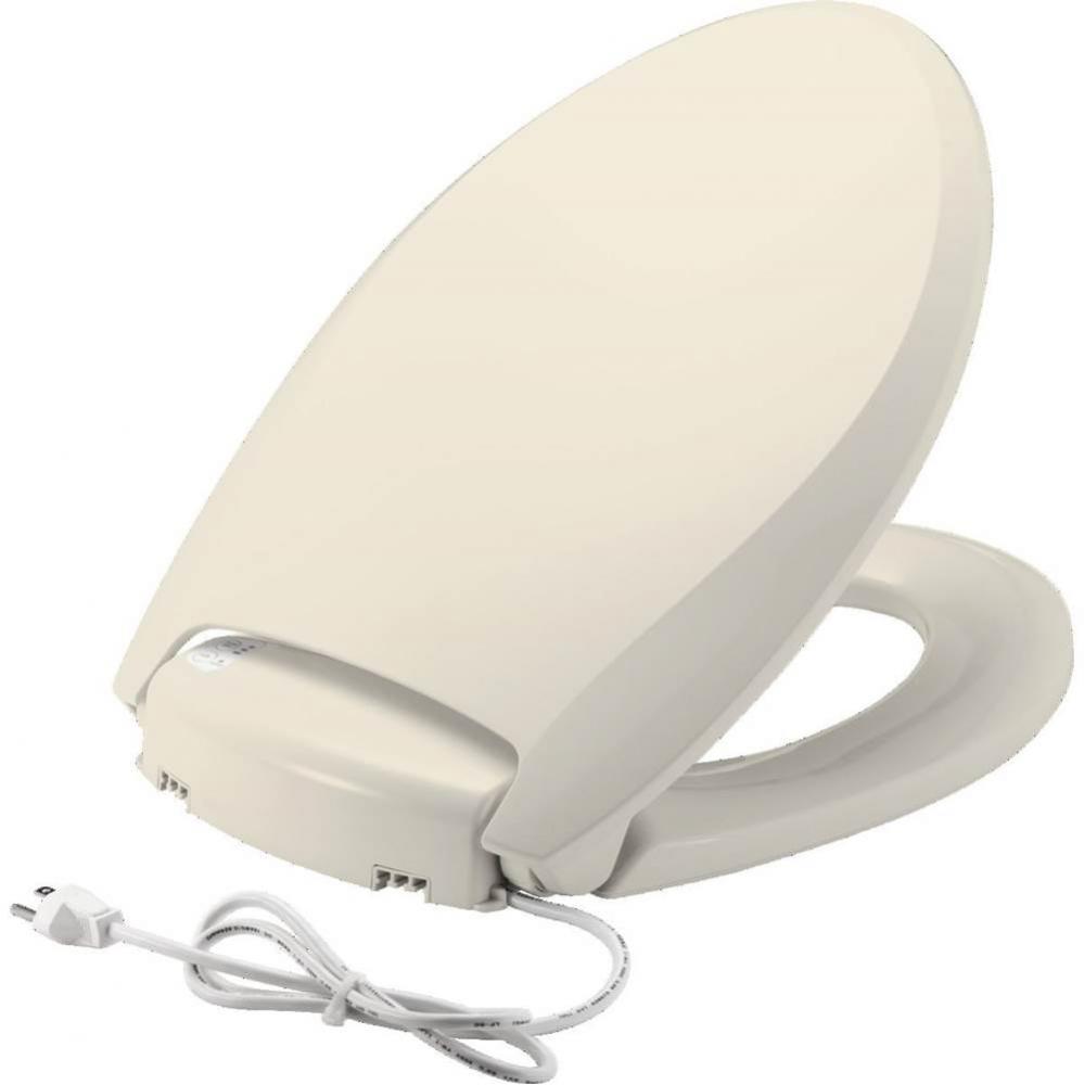 Elongated Closed Front with Cover Adjustable Heated Night Light Plastic Toilet Seat with Precision
