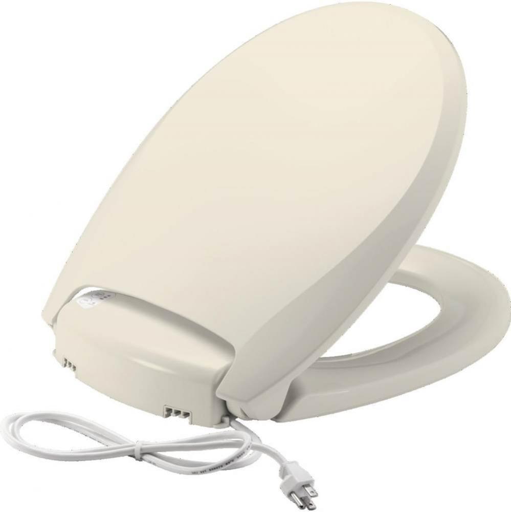 Round Closed Front with Cover Adjustable Heated Night Light Plastic Toilet Seat