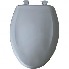 Bemis 1200SLOWT 034 - Elongated Plastic Toilet Seat in Sky Blue with STA-TITE Seat Fastening System, Easy-Clean & Ch