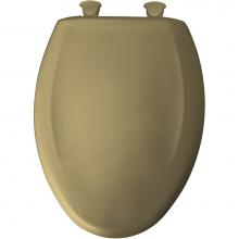 Bemis 1200SLOWT 125 - Elongated Plastic Toilet Seat in Avocado Brown with STA-TITE Seat Fastening System, Easy-Clean &am