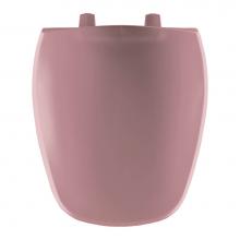 Bemis 1240200 303 - Round Plastic Toilet Seat in Dusty Rose fits Eljer Emblem with Top-Tite Hinge