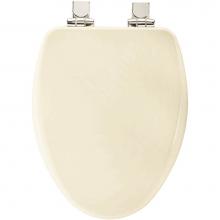 Bemis 19170CHSL 346 - Alesio II Elongated High Density Enameled Wood Toilet Seat in Biscuit with STA-TITE Seat Fastening