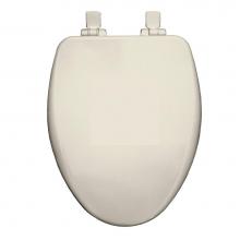 Bemis 19170PLSL 346 - Alesio II Elongated High Density Enameled Wood Toilet Seat in Biscuit with STA-TITE Seat Fastening