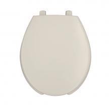 Bemis 3L2050T 000 - Bemis Round Open Front with Cover Medic-Aid® Plastic Toilet Seat in White with STA-TITE®