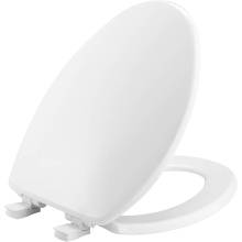 Bemis 7300SLEC 000 - 7300SLEC Bemis Elongated Plastic Toilet Seat in White Featuring Easy-Clean and Whisper-Close