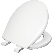 Bemis 730EC 000 - 730EC Bemis Round Plastic Closed Front with Cover Toilet Seat in White Featuring Easy-Clean