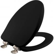 Bemis 19170NSLA 047 - Bemis Alesio™ Elongated High Density™ Enameled Wood Toilet Seat in Black with STA-TITE® S