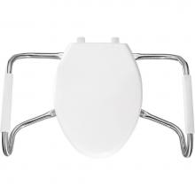 Bemis 7BMA2150T 000 - Elongated Plastic Open Front With Cover Medic-Aid Toilet Seat with STA-TITE, DuraGuard and Stainle