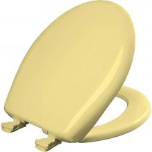 Bemis 7B200SLOWT 211 - Round Plastic Toilet Seat with WhisperClose with EasyClean & Change Hinge and STA-TITE in Yell