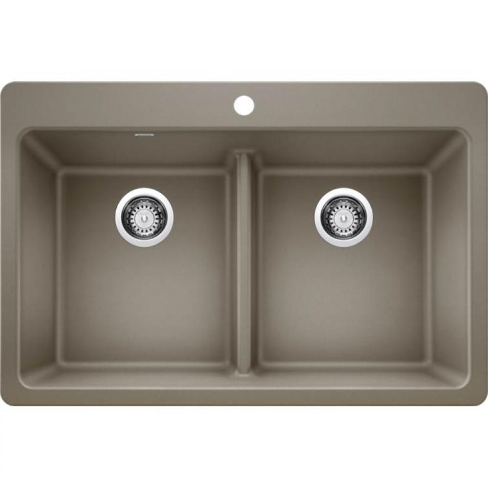 Corence Equal Double Low Divide Dual Mount -Truffle