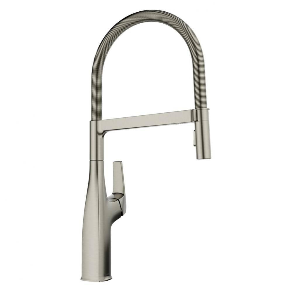 Rivana Semi-Pro Pull-Down Dual-Spray Kitchen Faucet - Satin Platinum