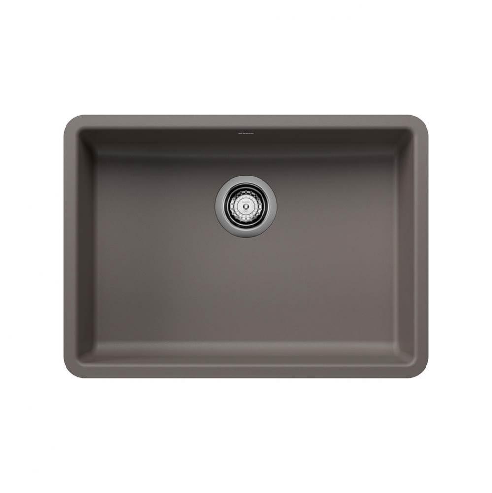 Precis SILGRANIT 25'' ADA Single Bowl Undermount Kitchen Sink - Volcano Gray