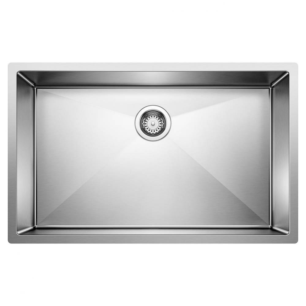 Precision R10 32'' Single Bowl Undermount Stainless Steel Kitchen Sink