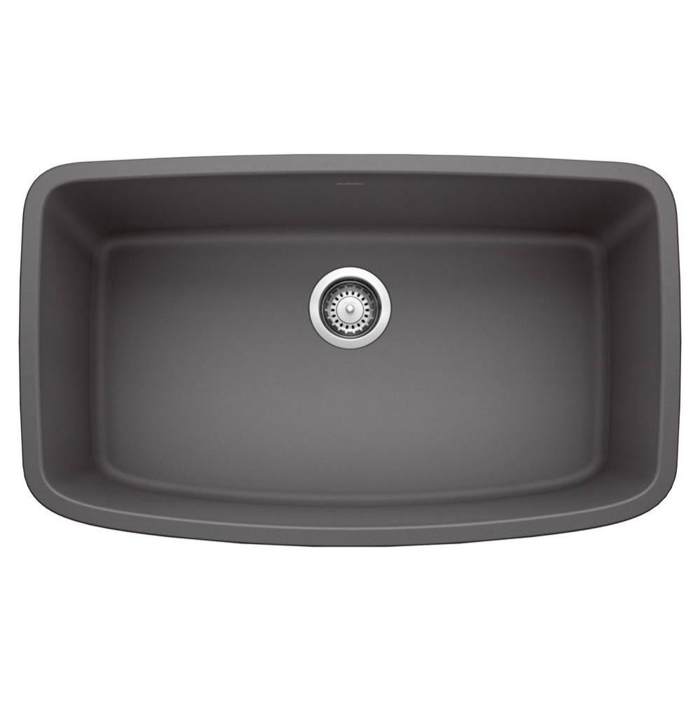 Valea SILGRANIT 32'' Super Single Undermount Kitchen Sink - Cinder