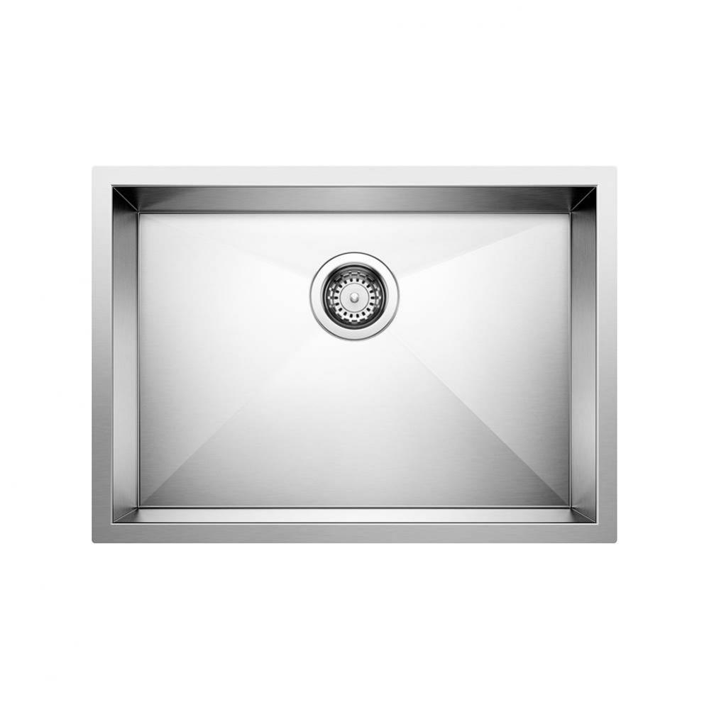 Quatrus R0 25'' Single Bowl Undermount ADA Stainless Steel Kitchen Sink