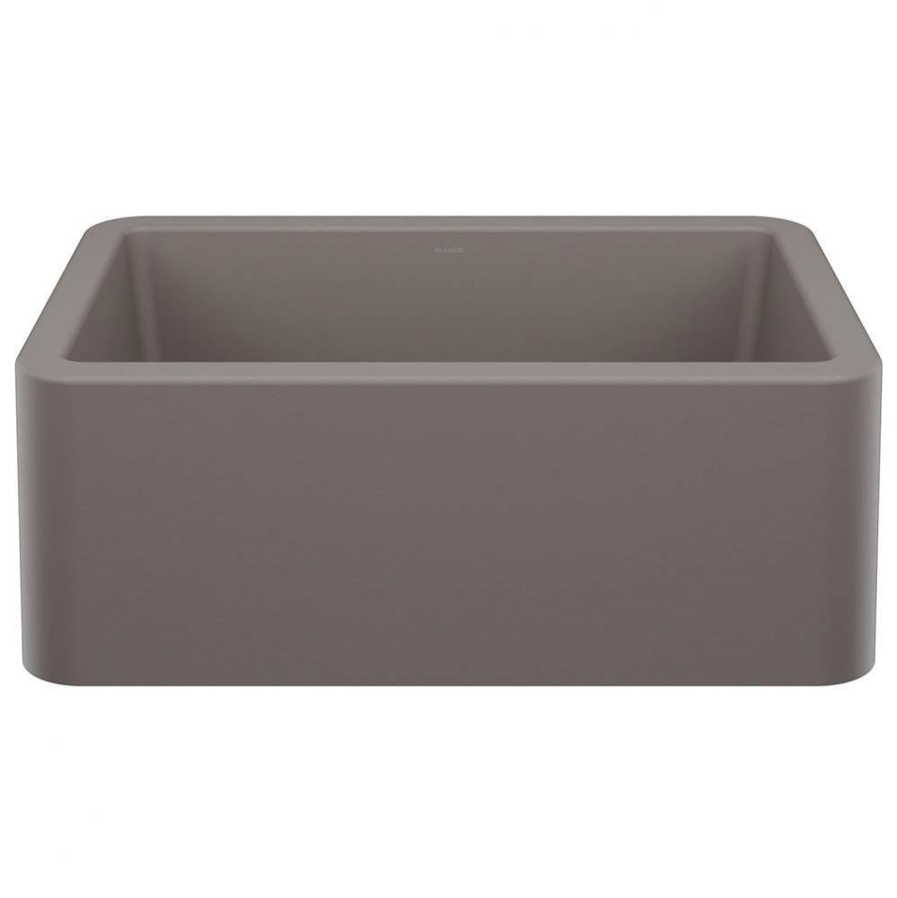 Ikon SILGRANIT 27'' Single Bowl Apron-Front Farmhouse Sink - Volcano Gray