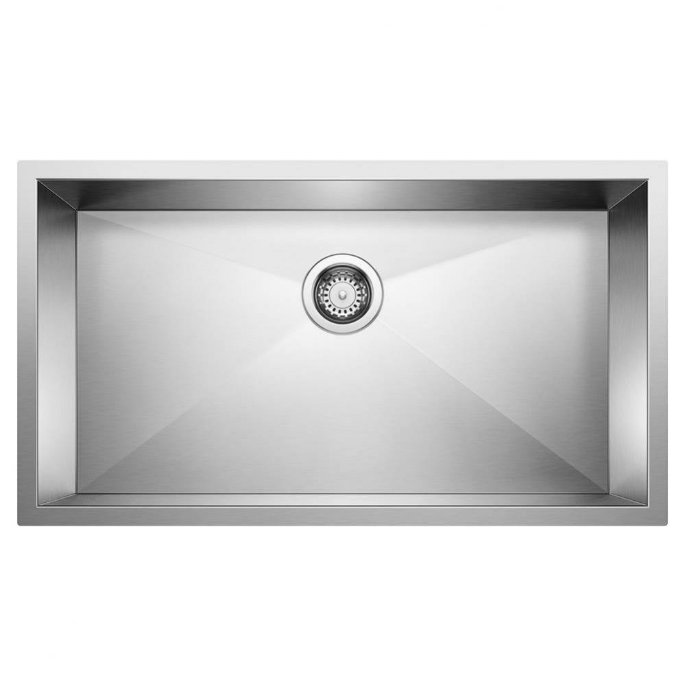 Precision R0 32'' Super Single Bowl Undermount Stainless Steel Kitchen Sink