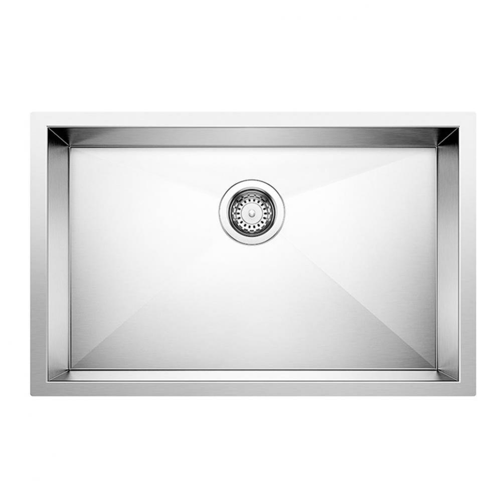 Quatrus R0 28'' Single Bowl Undermount Stainless Steel Kitchen Sink