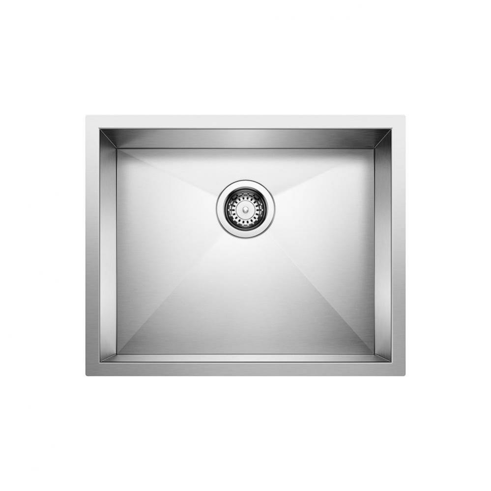 Quatrus R0 22'' Single Bowl Undermount Stainless Steel Kitchen Sink