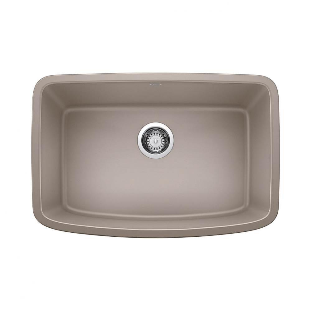 Valea SILGRANIT 27'' Single Bowl Undermount Kitchen Sink - Truffle