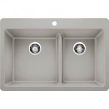 Blanco 442995 - Corence 1.75 Low Divide Dual Mount - Concrete Gray